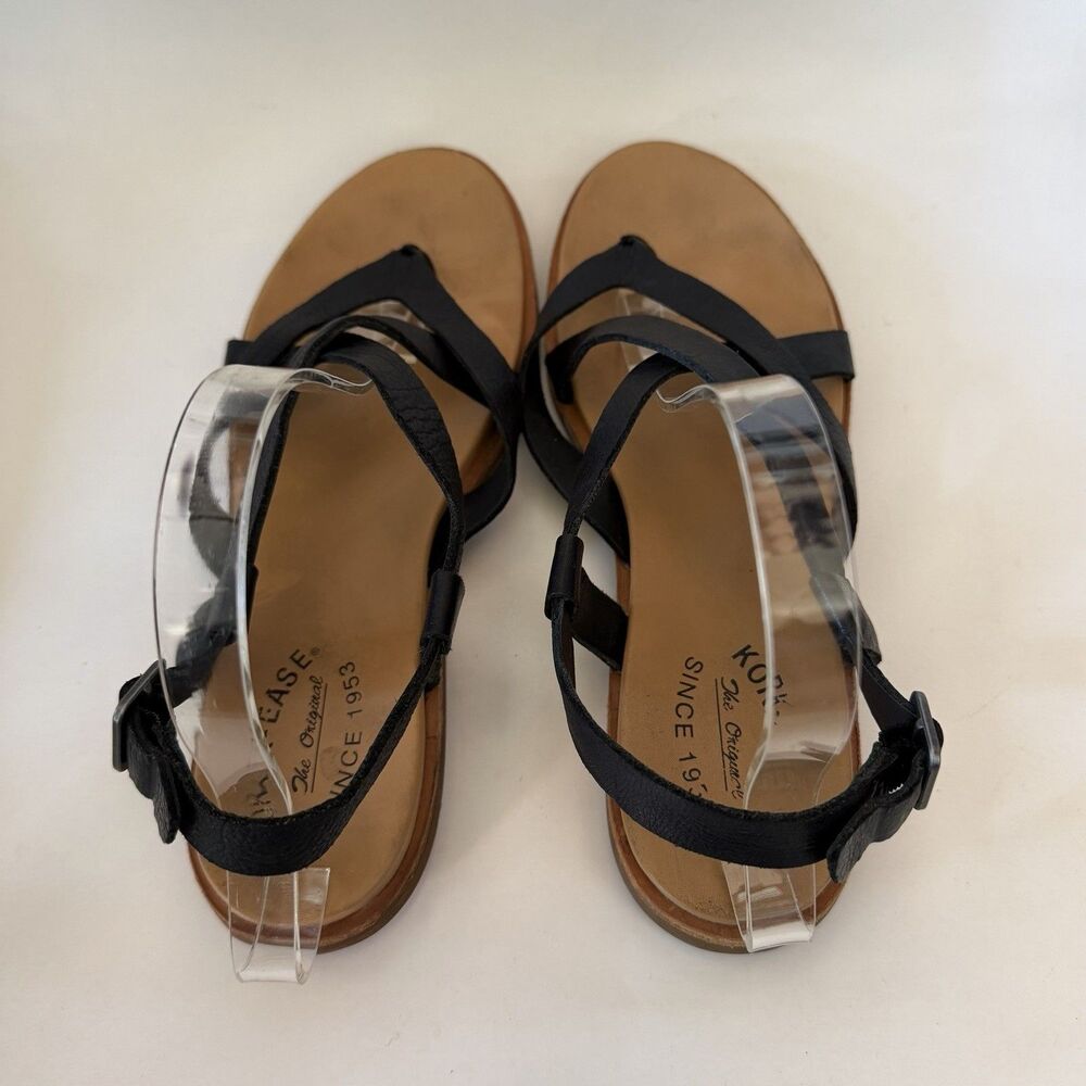 Kork Ease Yarbrough Sandals Womens Size 9 Tan Leather Strappy Comfort Flats - Picture 6 of 9